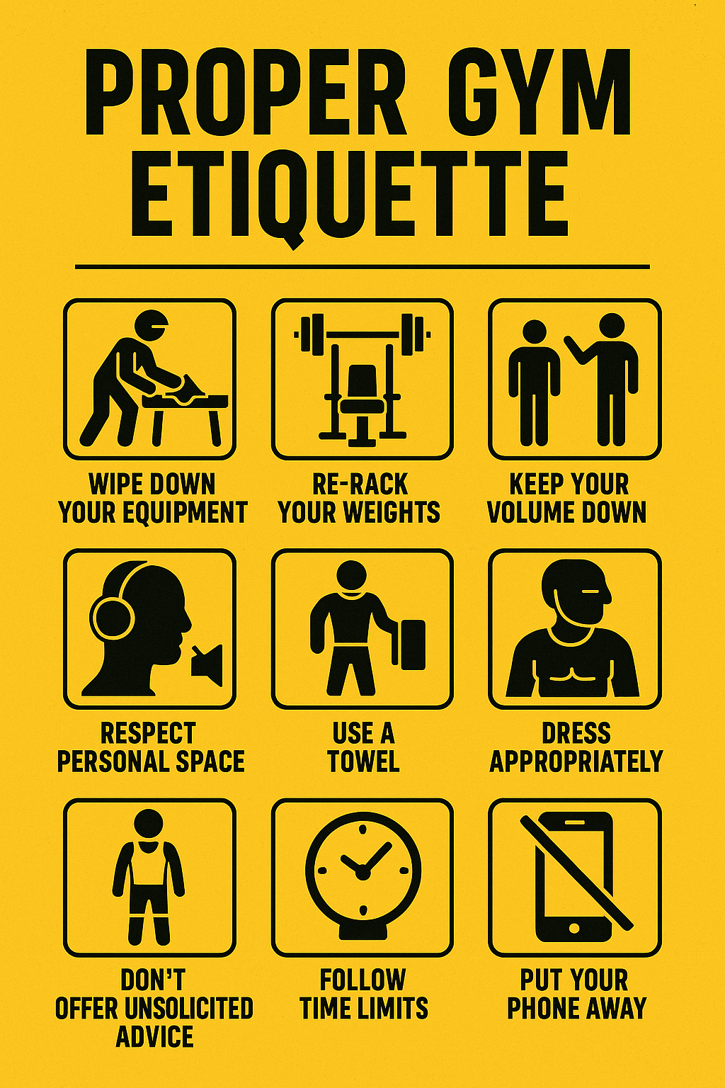 Proper Gym Etiquette: Unwritten Rules Every Gym-Goer Should Know