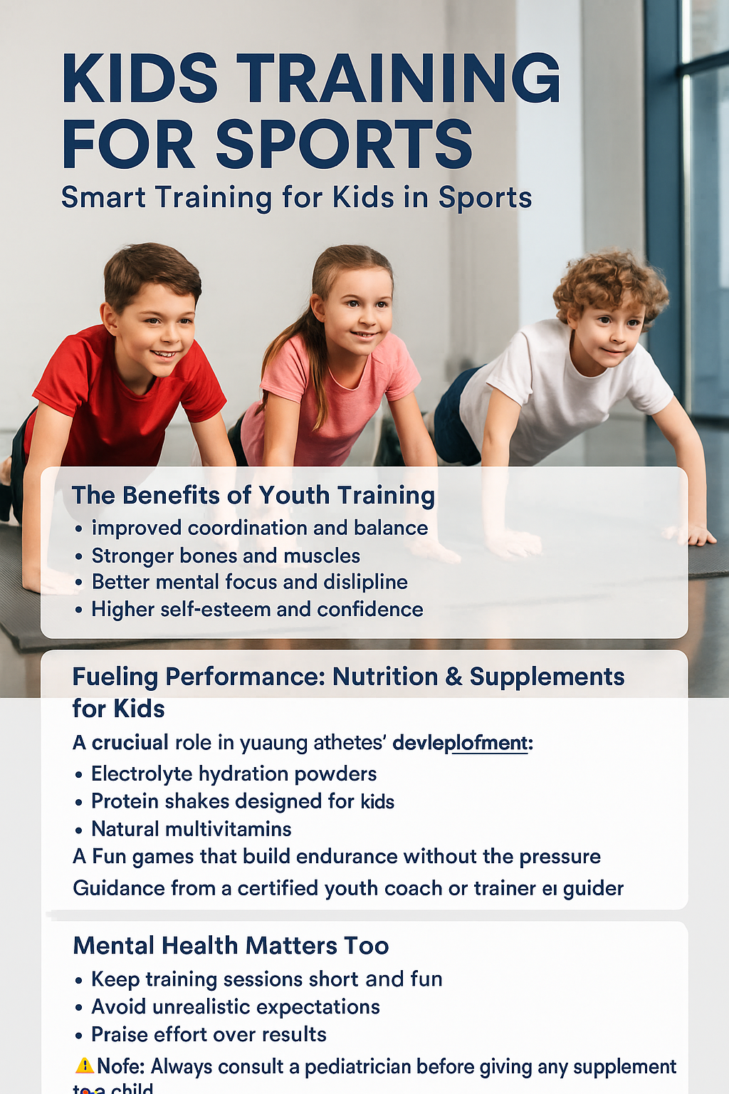 Building Young Champions: Smart Training for Kids in Sports
