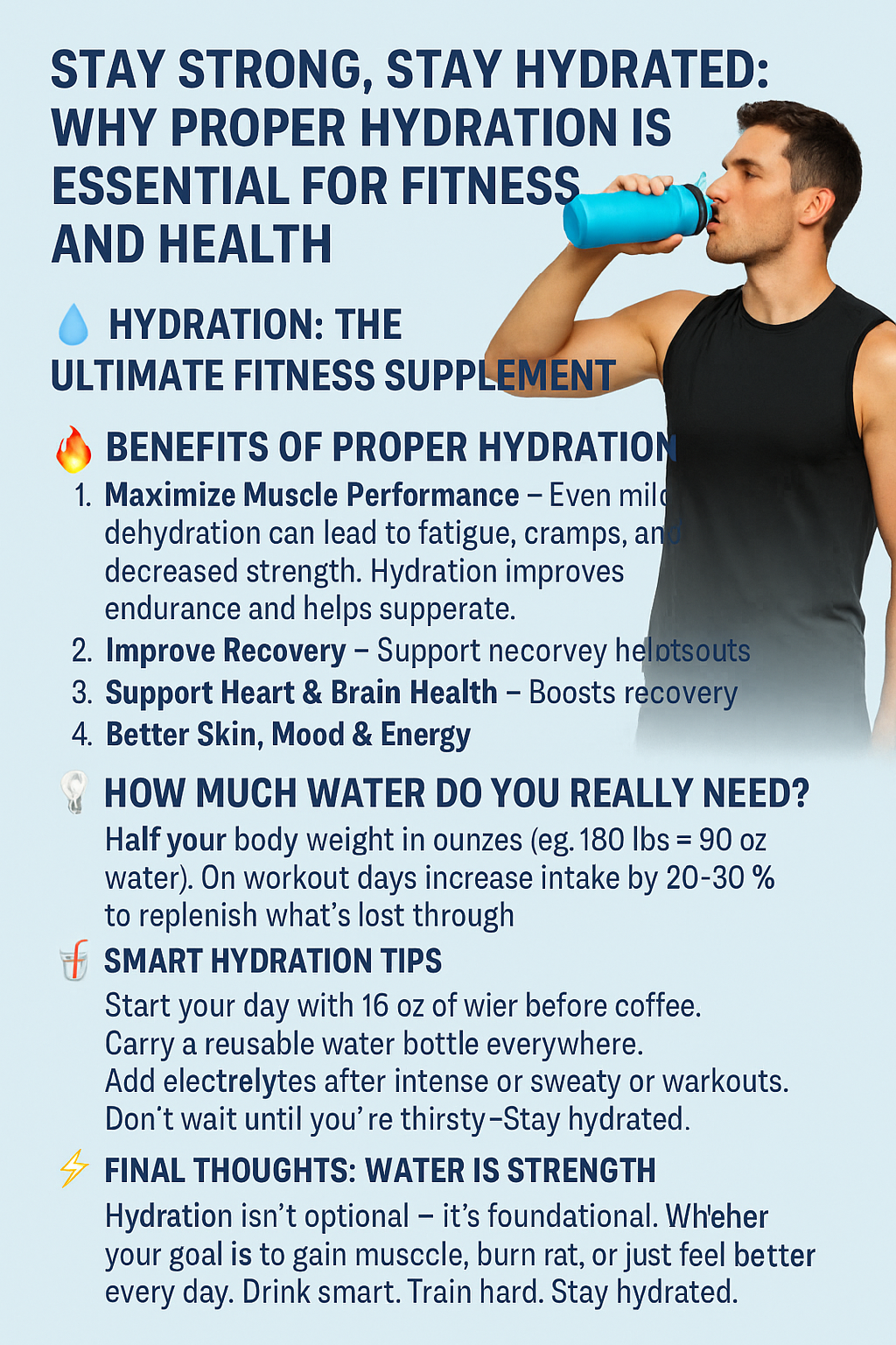 Hydration: The Ultimate Fitness Supplement