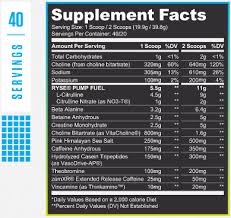 Ryse pre workout godzilla