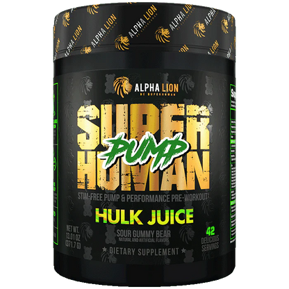 Super Human Pump, preentrenamiento sin estimulantes