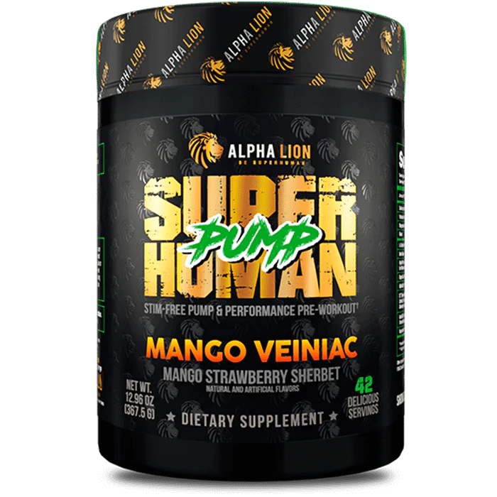 Super Human Pump, preentrenamiento sin estimulantes