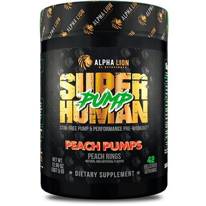 Super Human Pump, preentrenamiento sin estimulantes